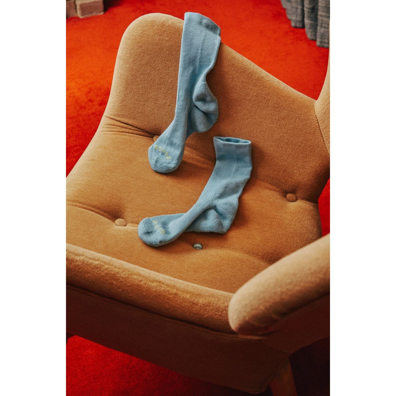 Paire Merino Wool-Blend Calf Sock (Sky) - S