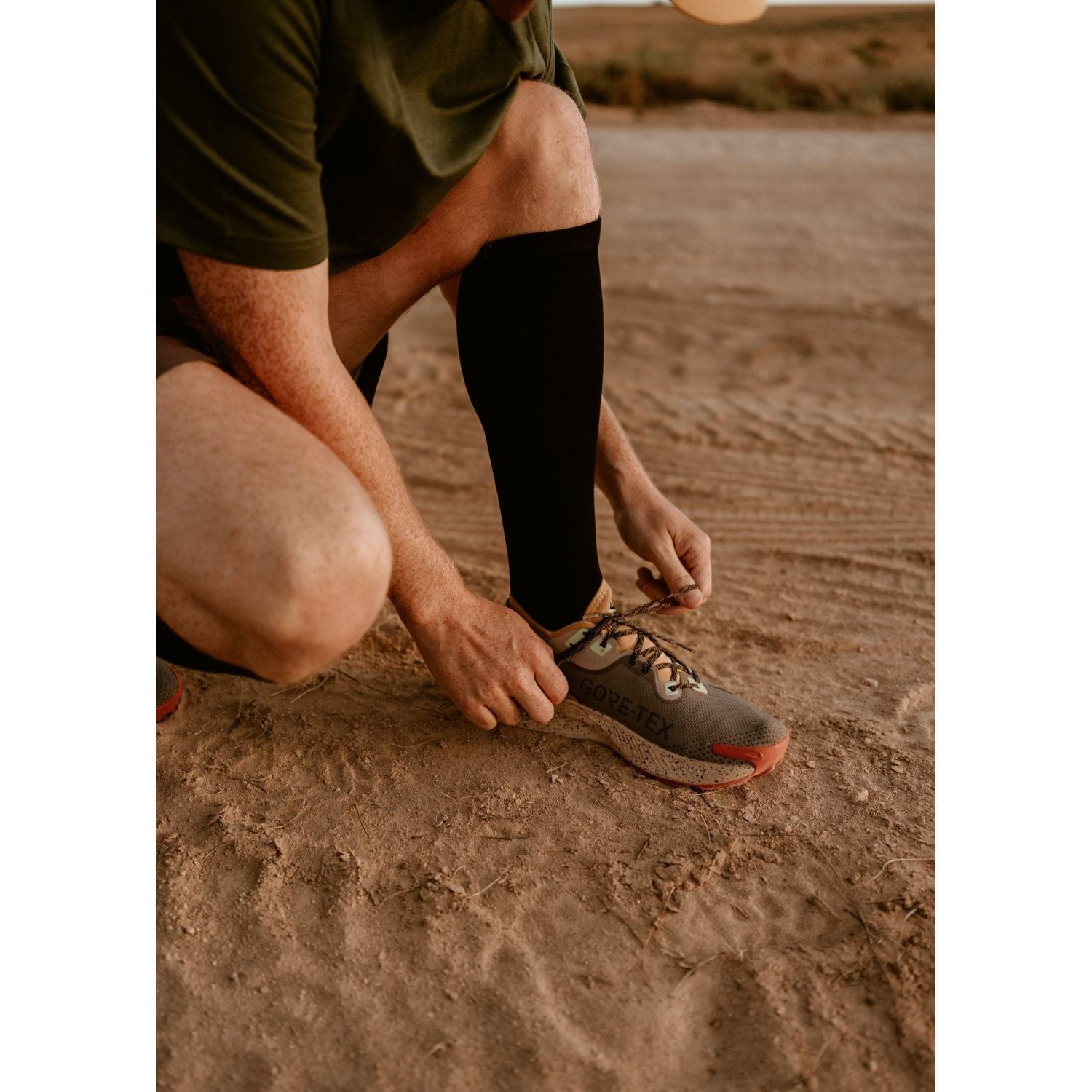 Paire Merino Wool-Blend Compression Sock (Black) - M/L