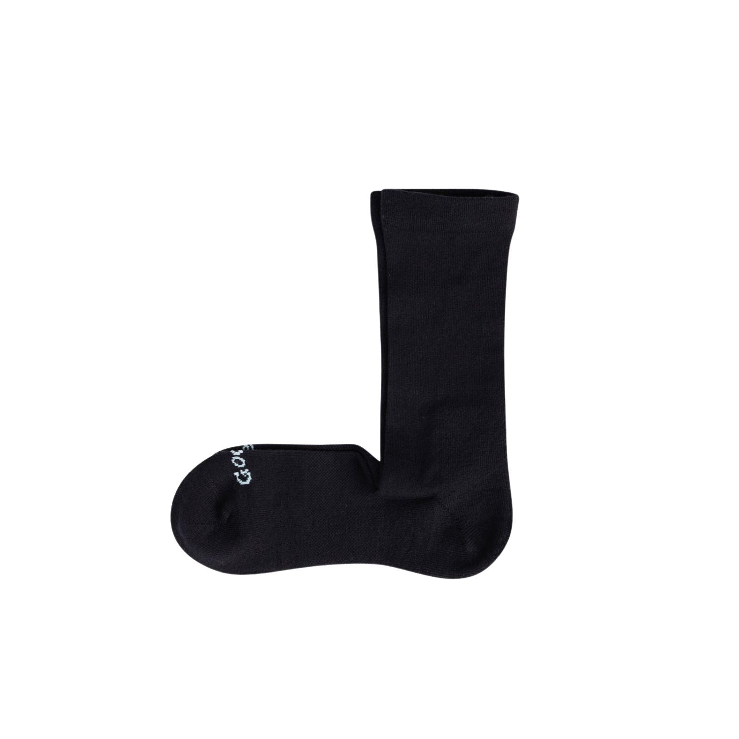 Paire Merino Wool-Blend Loose Top Calf Sock (Black) - S