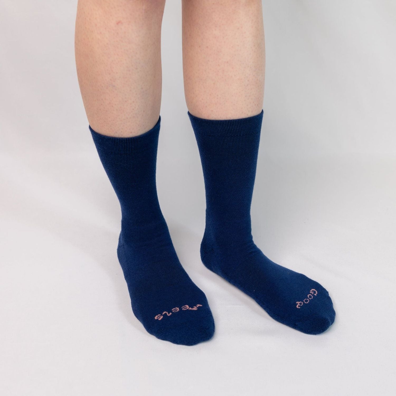 Paire Merino Wool-Blend Calf Sock (Stormy Blue) - S