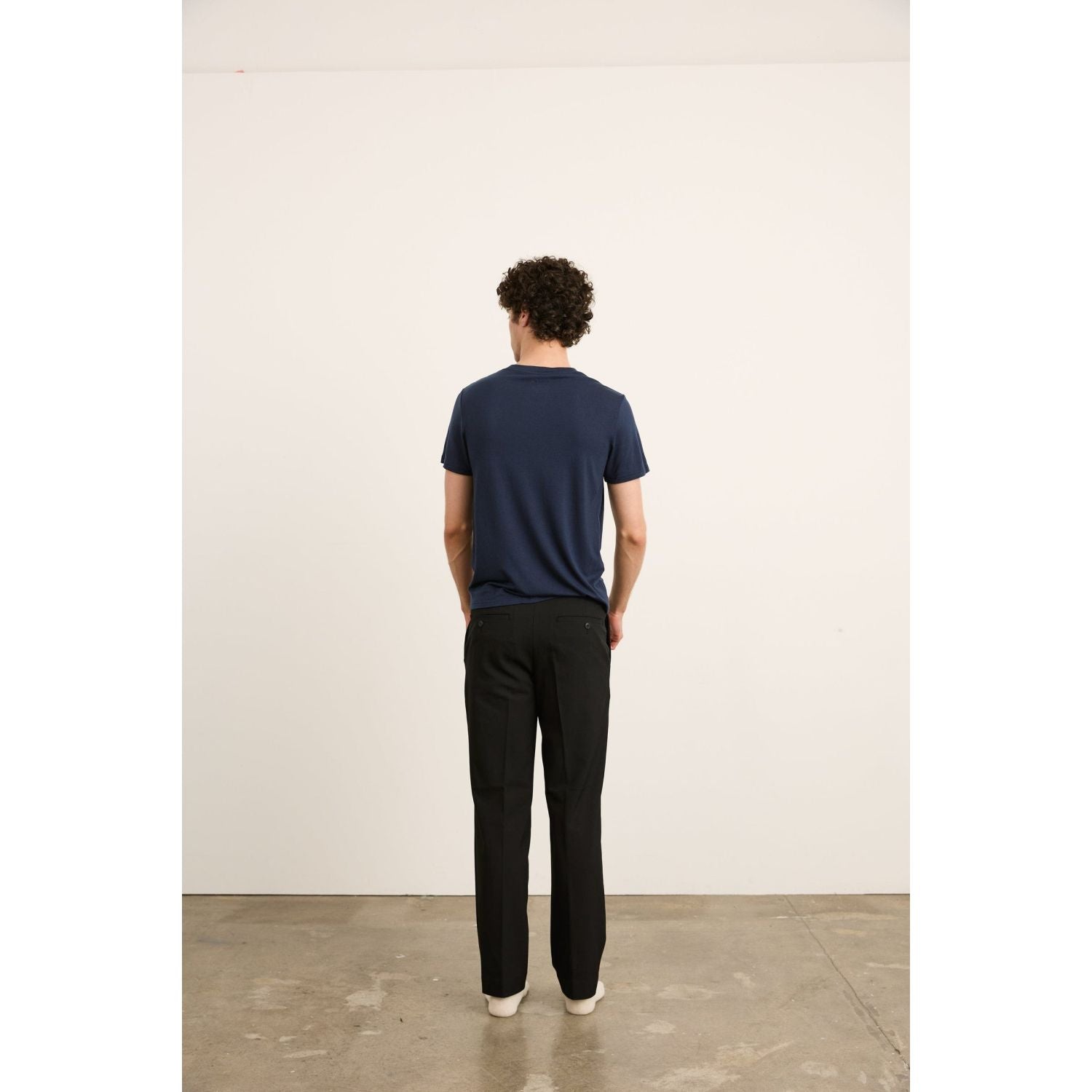 Paire Merino Wool-Blend T-Shirt Unisex (Navy) - M