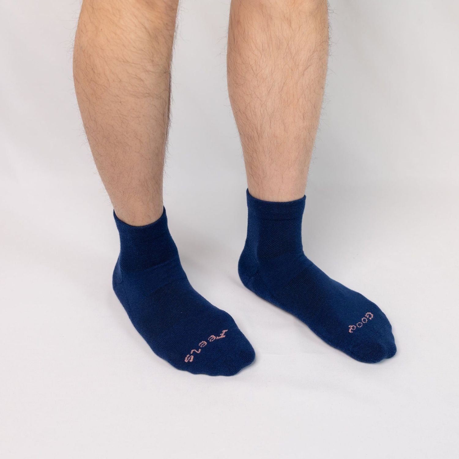 Paire Merino Wool-Blend Quarter Sock (Stormy Blue) - M