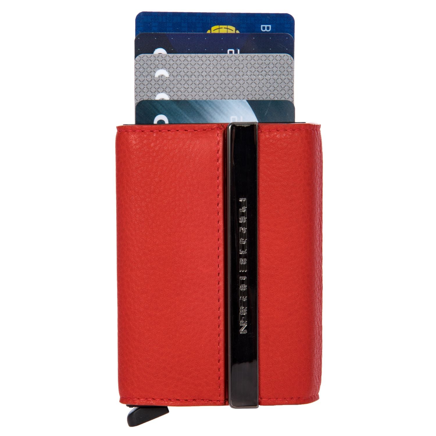 Porsche Design X Secrid Leather Card Holder (Lava Orange)