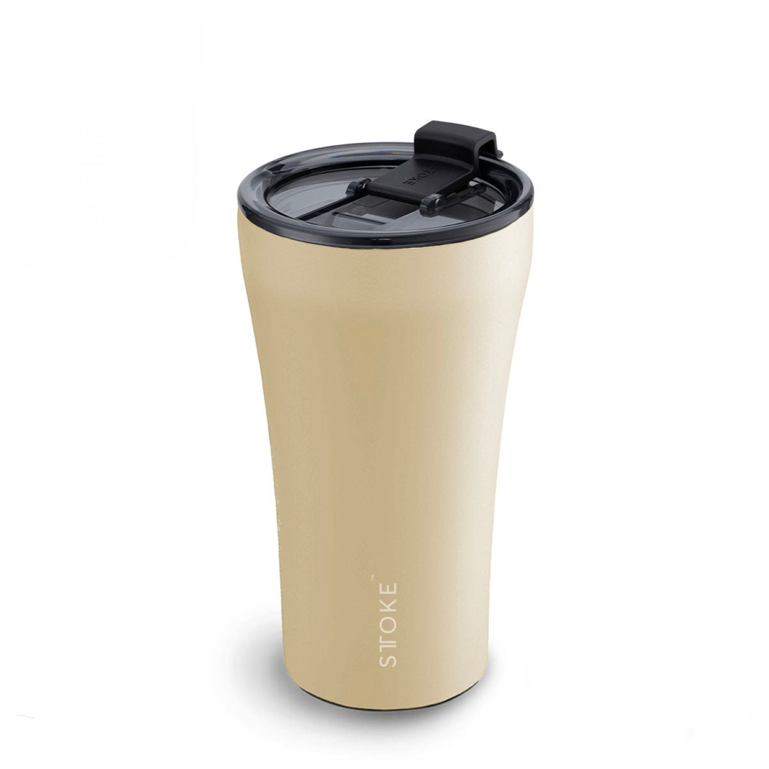 STTOKE Limited Edition Leakproof Ceramic Insulated Cup Powder Coating 12oz - Dune Yellow