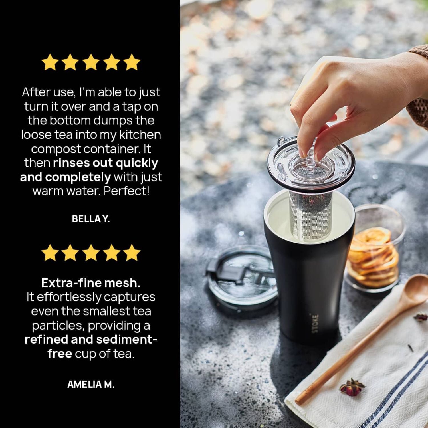 STTOKE Tea Infuser - Black