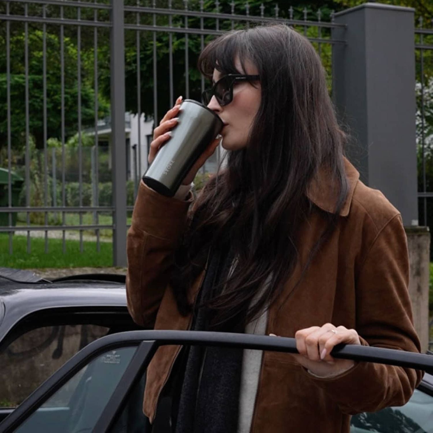 STTOKE Urban Leakproof Ceramic Insulated Cup 12oz - Moonstone Grey