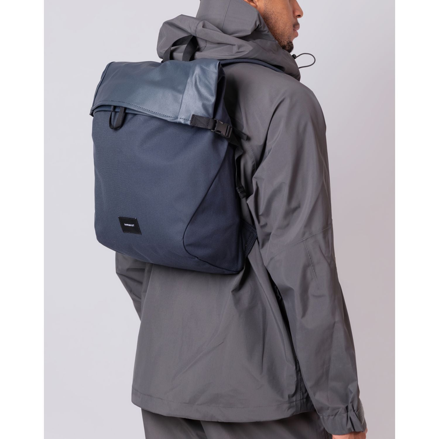 Sandqvist Alfred Backpack - Navy W/ Black Webbing
