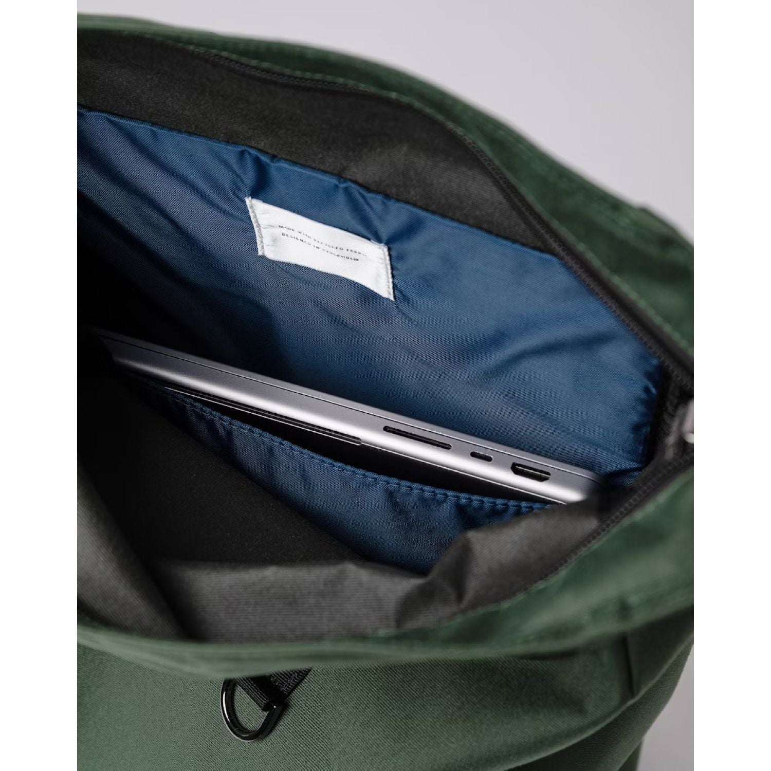 Sandqvist Dante Vegan Backpack - Dawn Green W/ Black Webbing