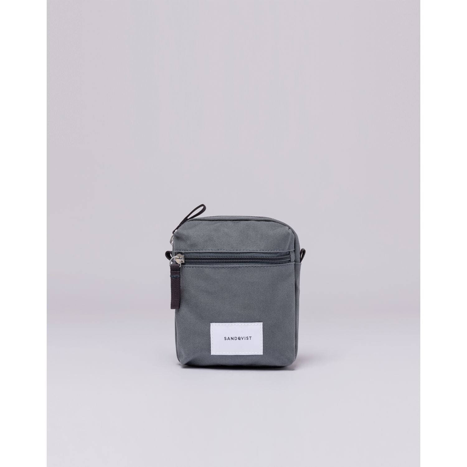 Sandqvist Sixten Vegan Shoulder Bag - Dark Slate W/ Navy Webbing