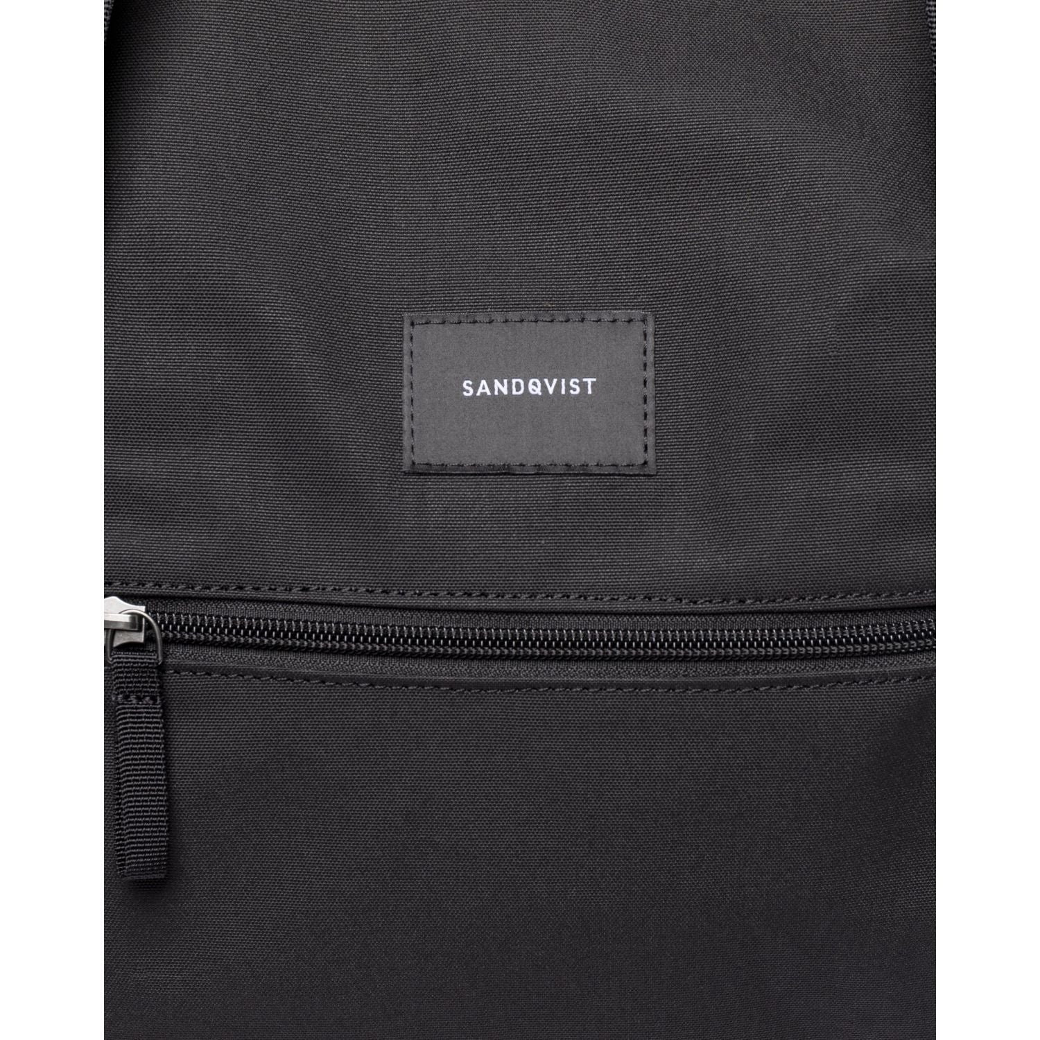 Sandqvist Sture Weekend Bag - Black W/ Black Webbing