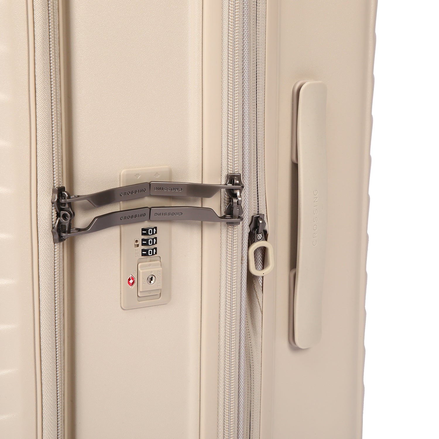 CROSSING INVI 30" Large Expandable Luggage With Front & Middle Access V3 - Sandwhite