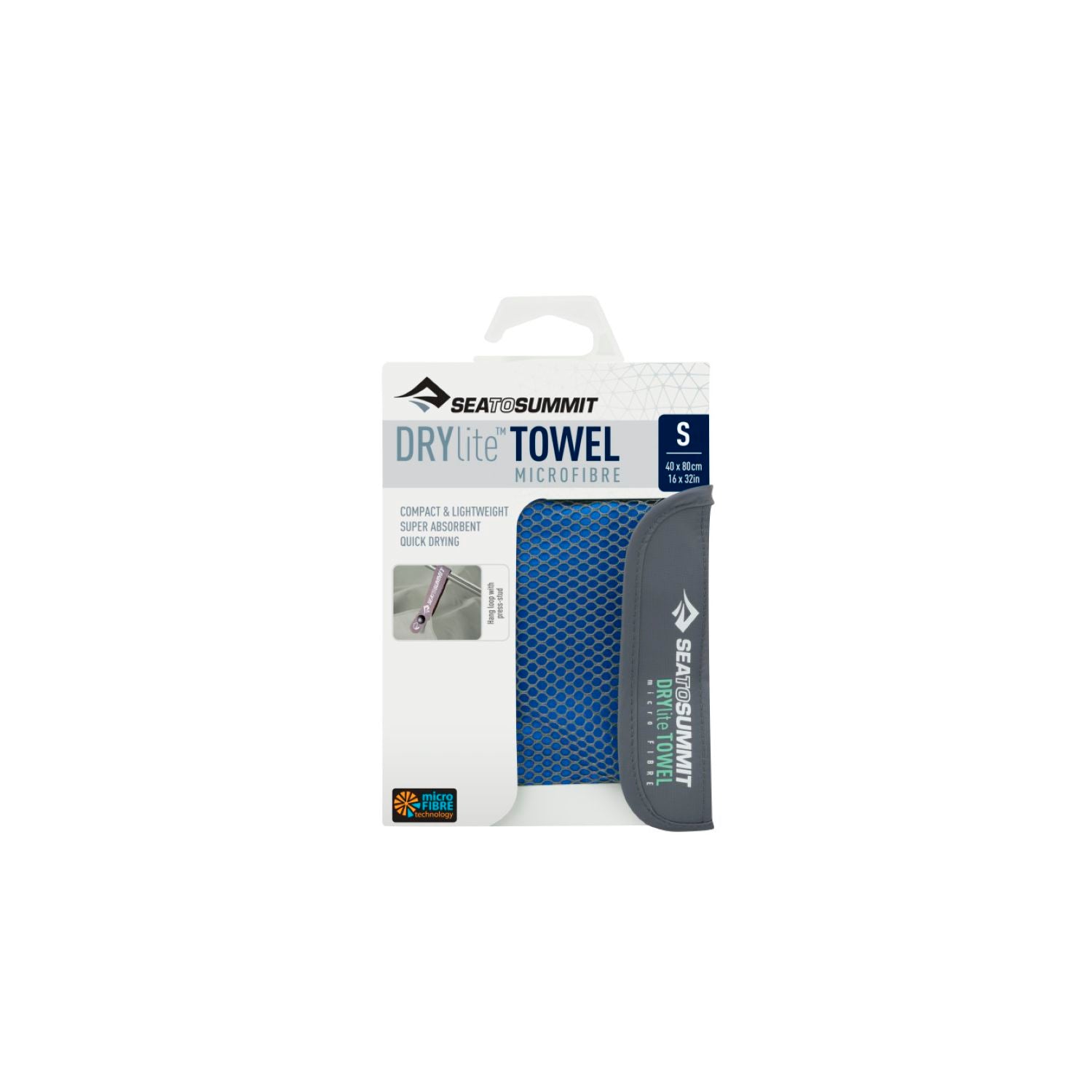 Sea To Summit Drylite Towel Anti-Bacterial Treated Small (Cobalt Blue)
