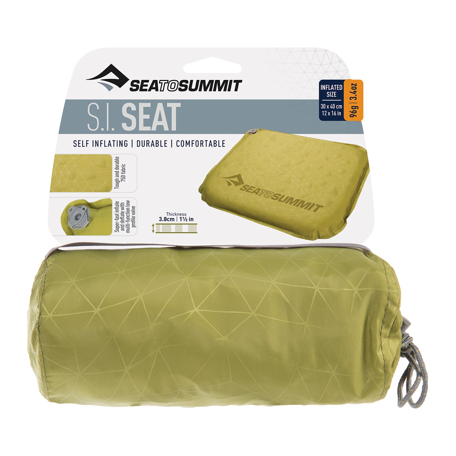Sea To Summit Self Inflating Delta V Seat (Olive)