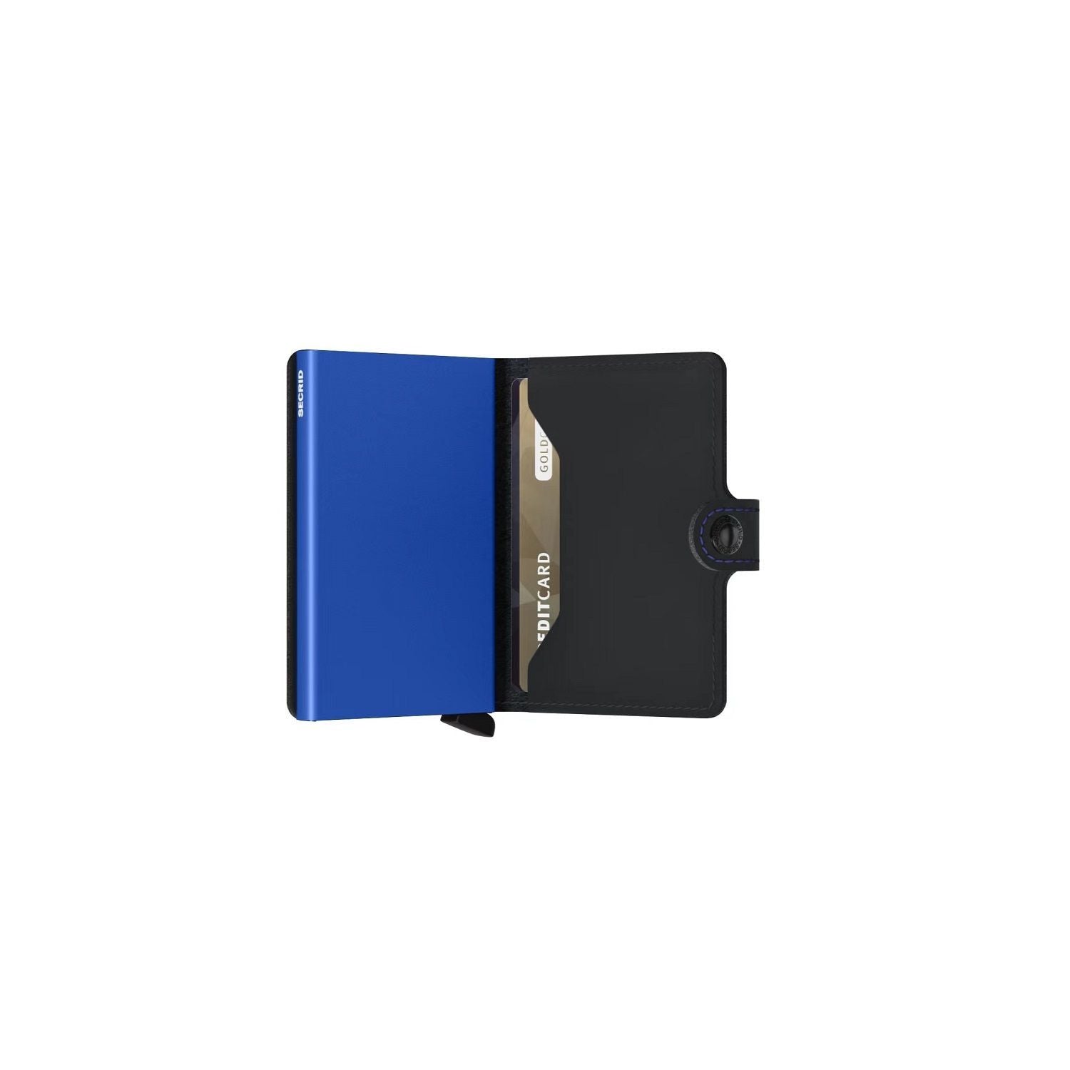 Secrid Miniwallet -  Matte Black & Blue