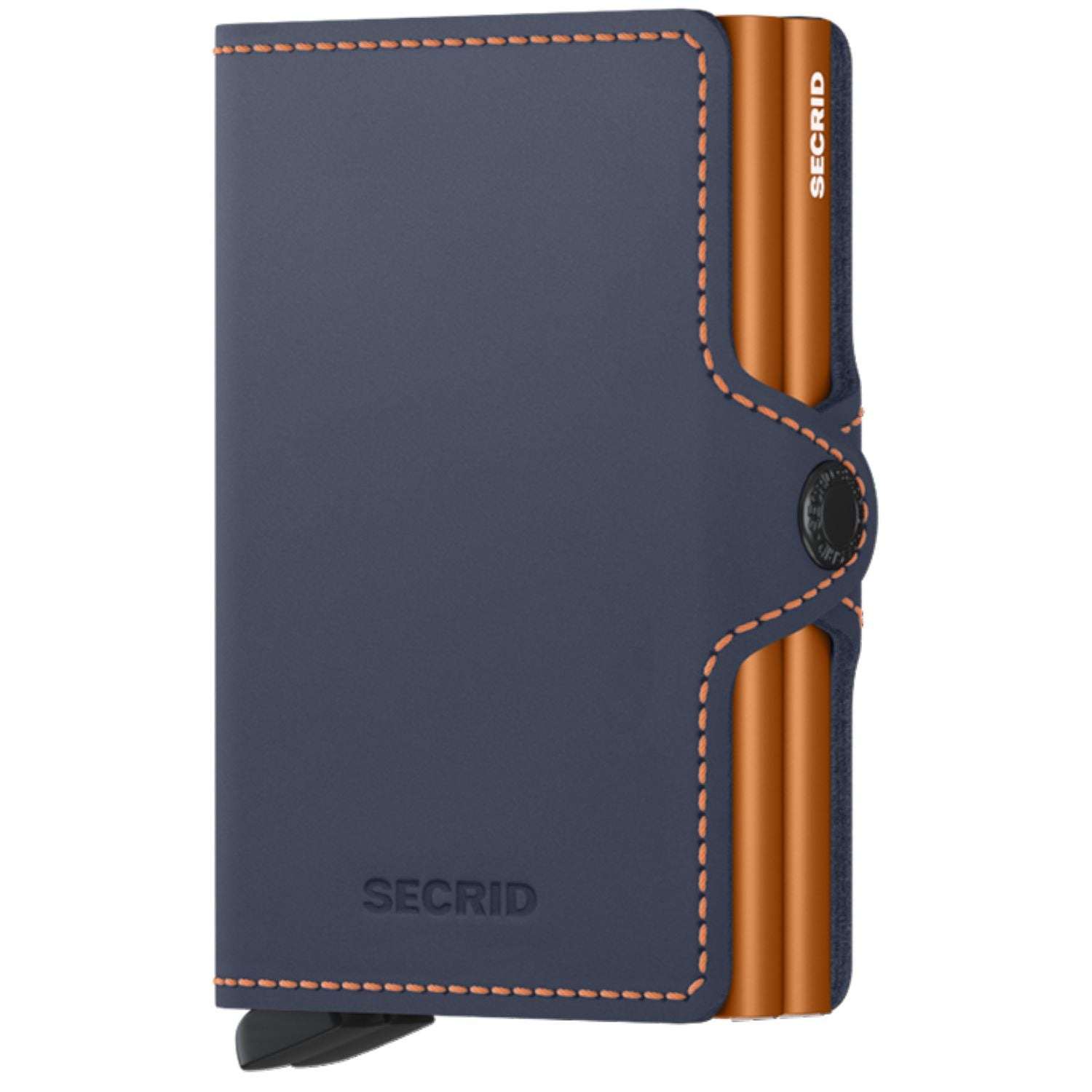 Secrid Twinwallet - Matte Nightblue & Orange