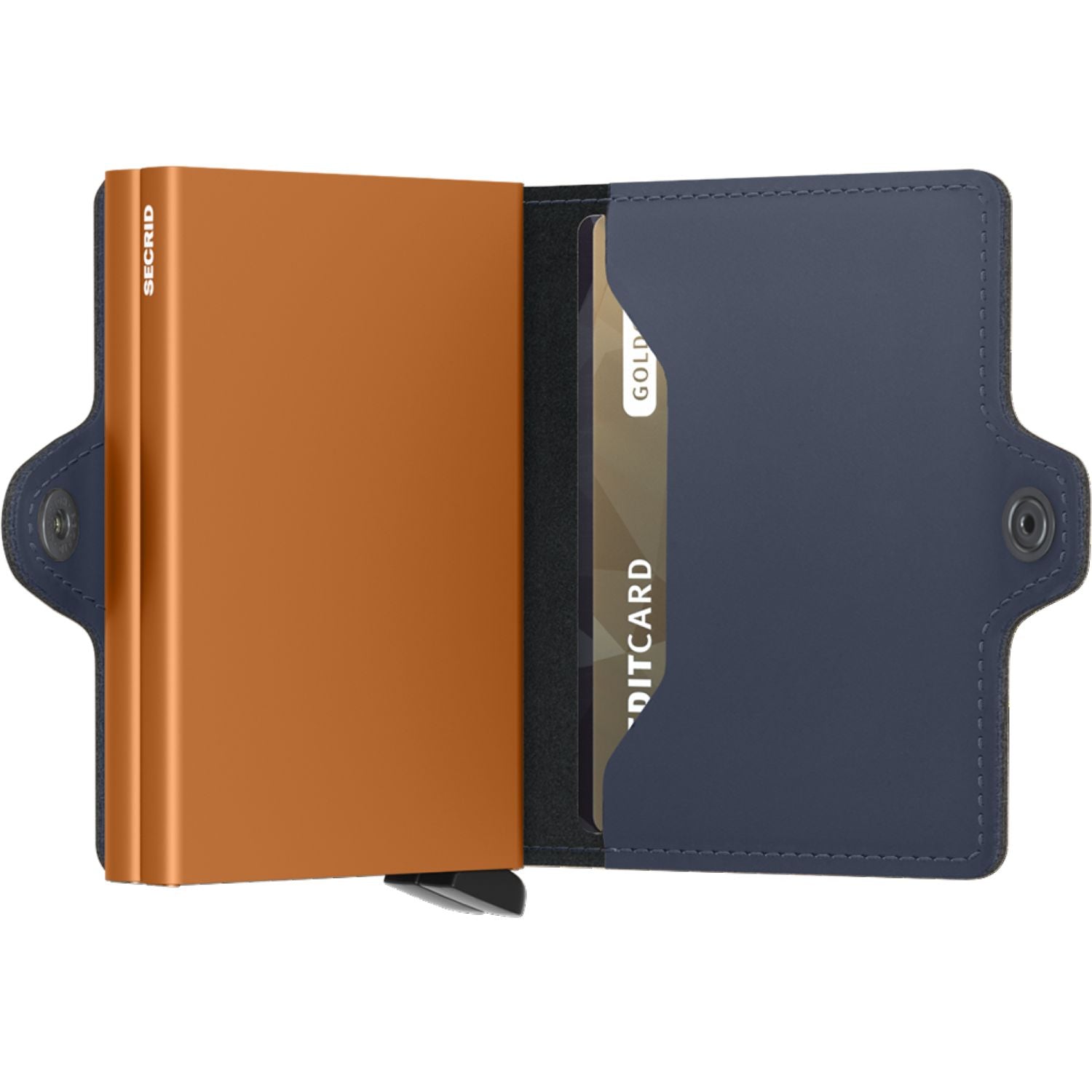 Secrid Twinwallet - Matte Nightblue & Orange