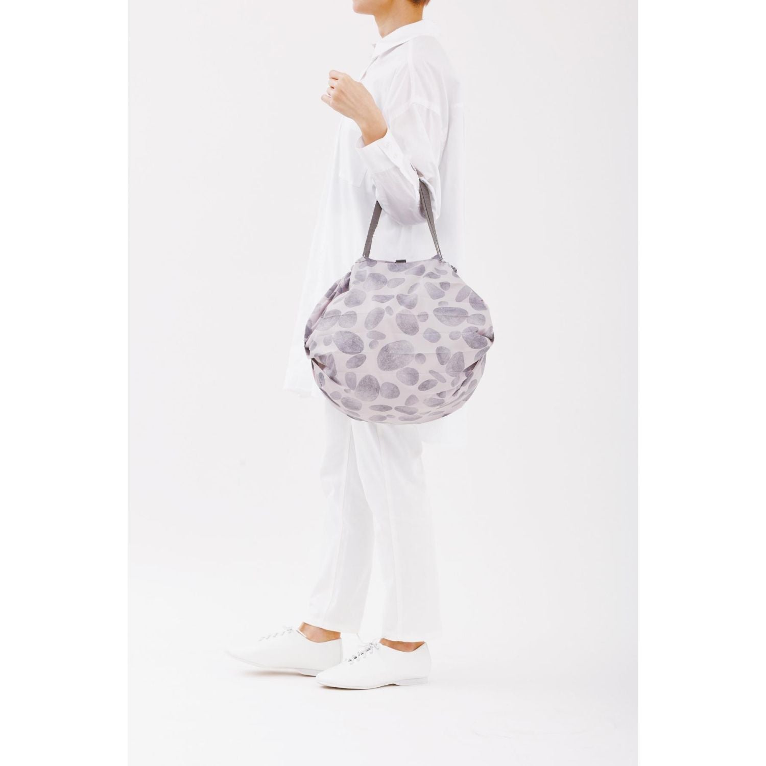 Shupatto X Travel Nostalgia Foldable Tote (M) - Sea Pebbles