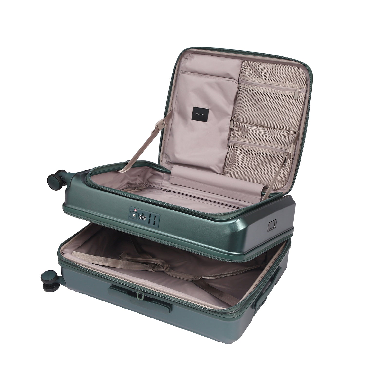 CROSSING INVI 25" Medium Expandable Luggage With Front & Middle Access V3 - Squash