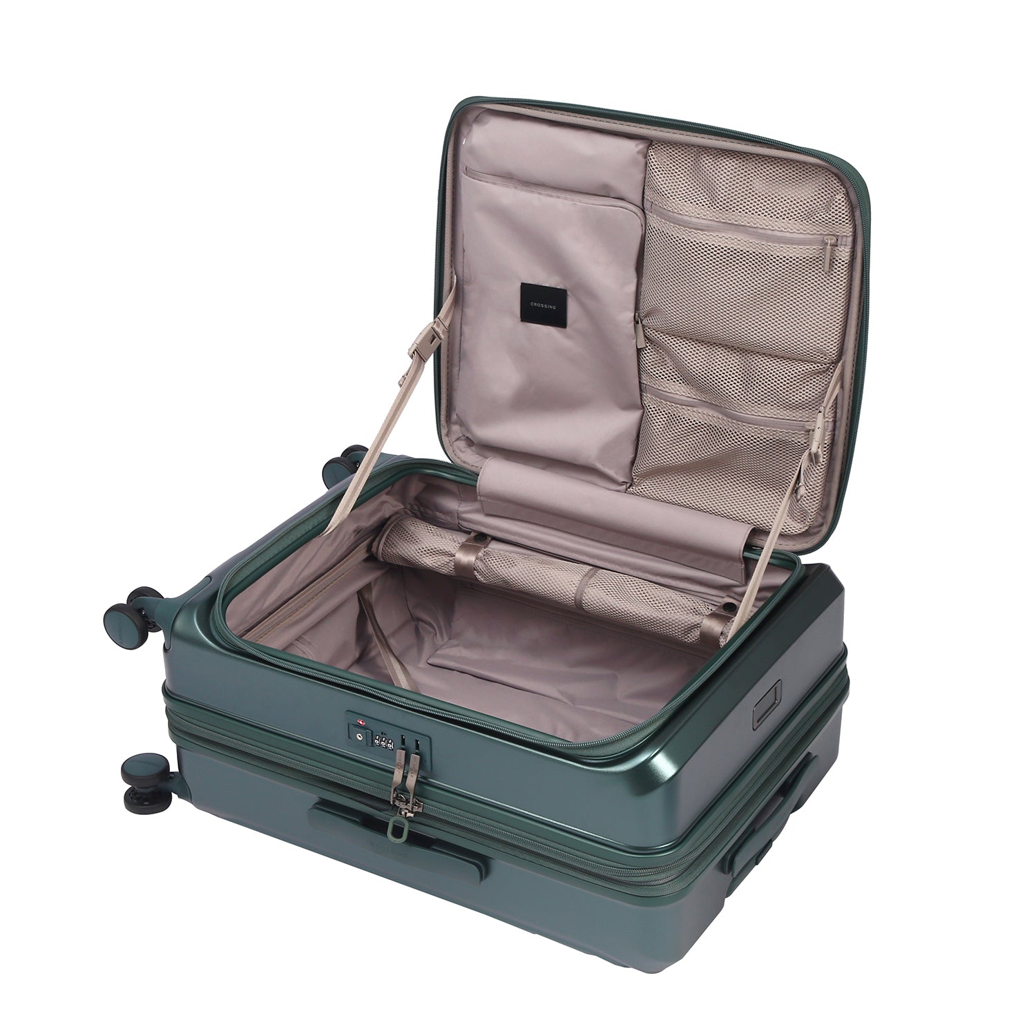 CROSSING INVI 25" Medium Expandable Luggage With Front & Middle Access V3 - Squash