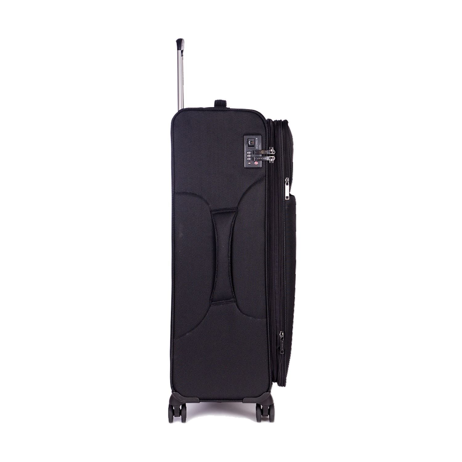 Stratic Light + Suitcase L With Front Access Opening - Black
