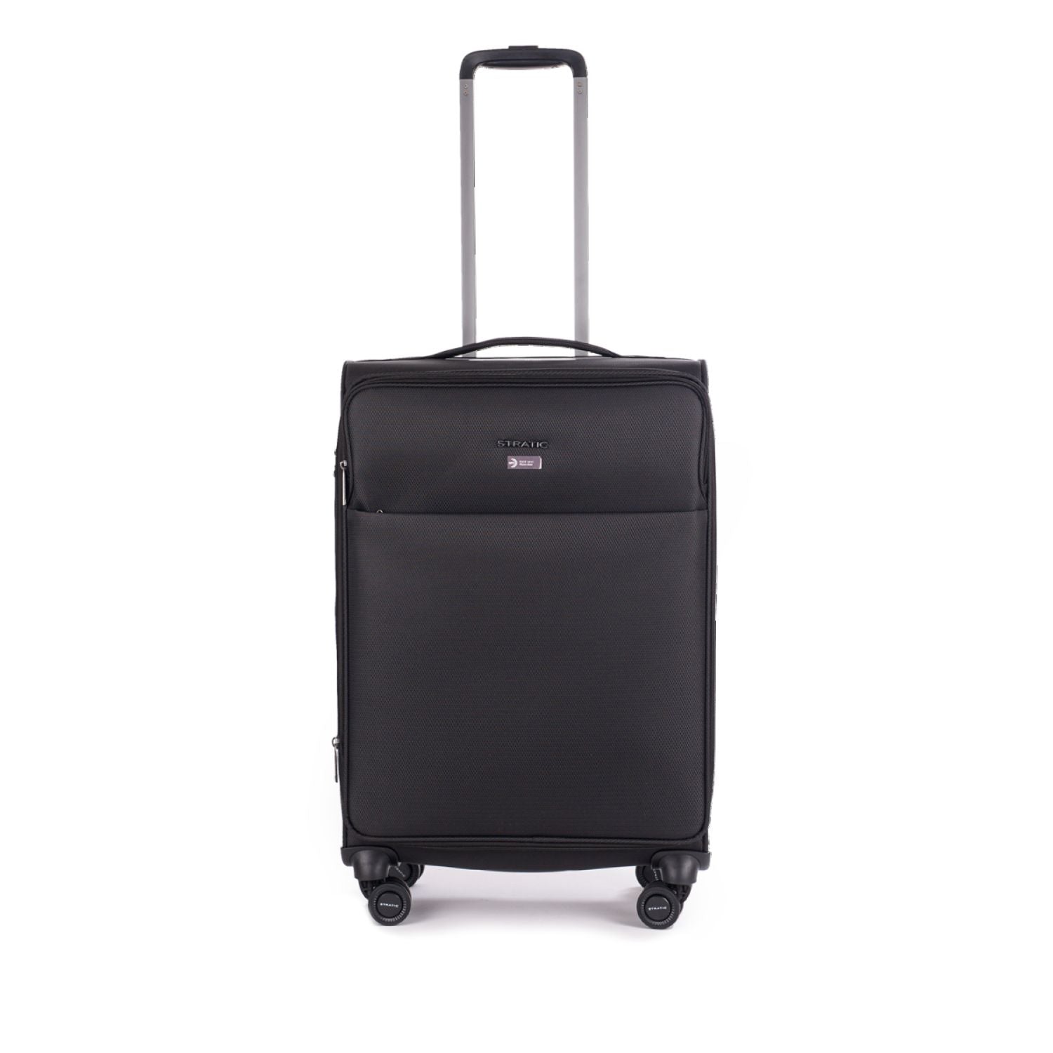 Stratic Light + Suitcase M With Front Access Opening - Black