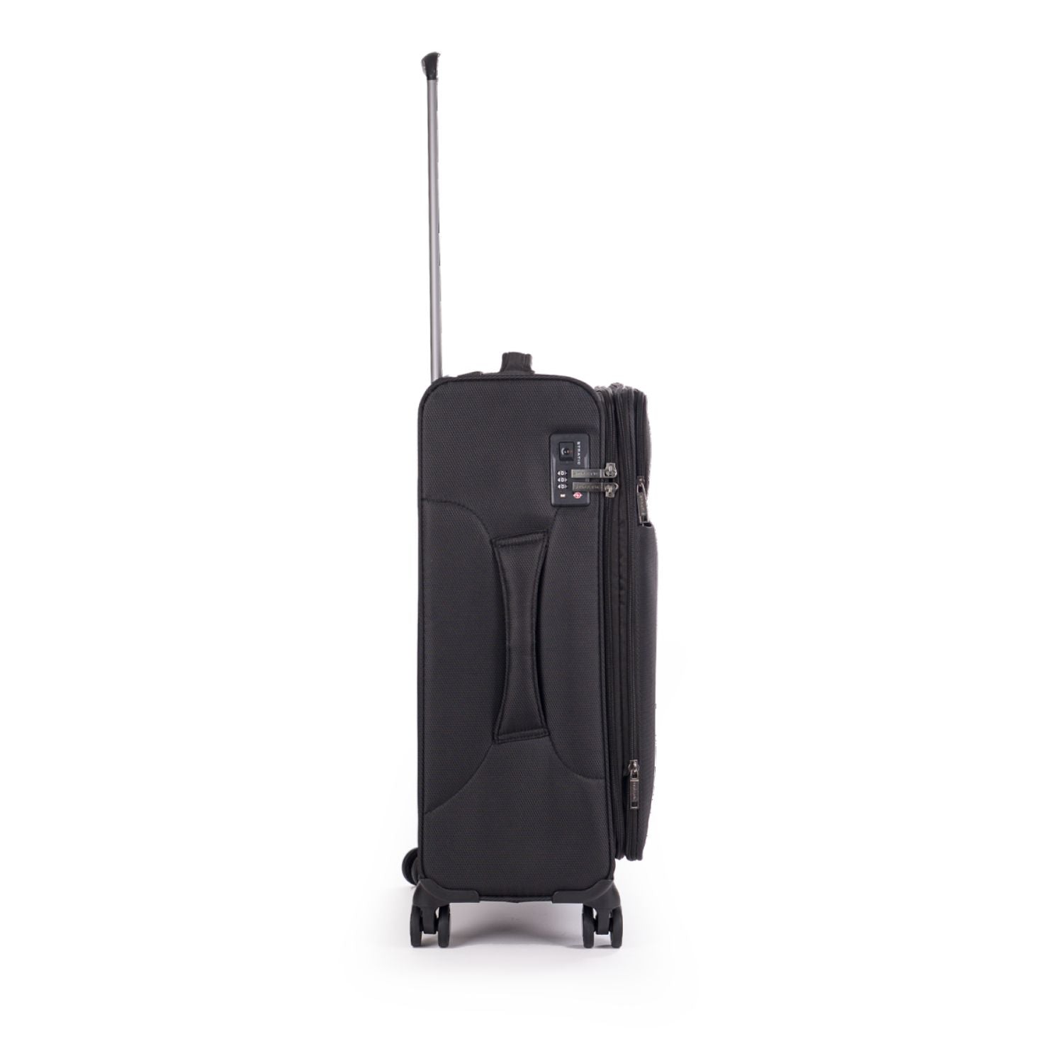 Stratic Light + Suitcase M With Front Access Opening - Black