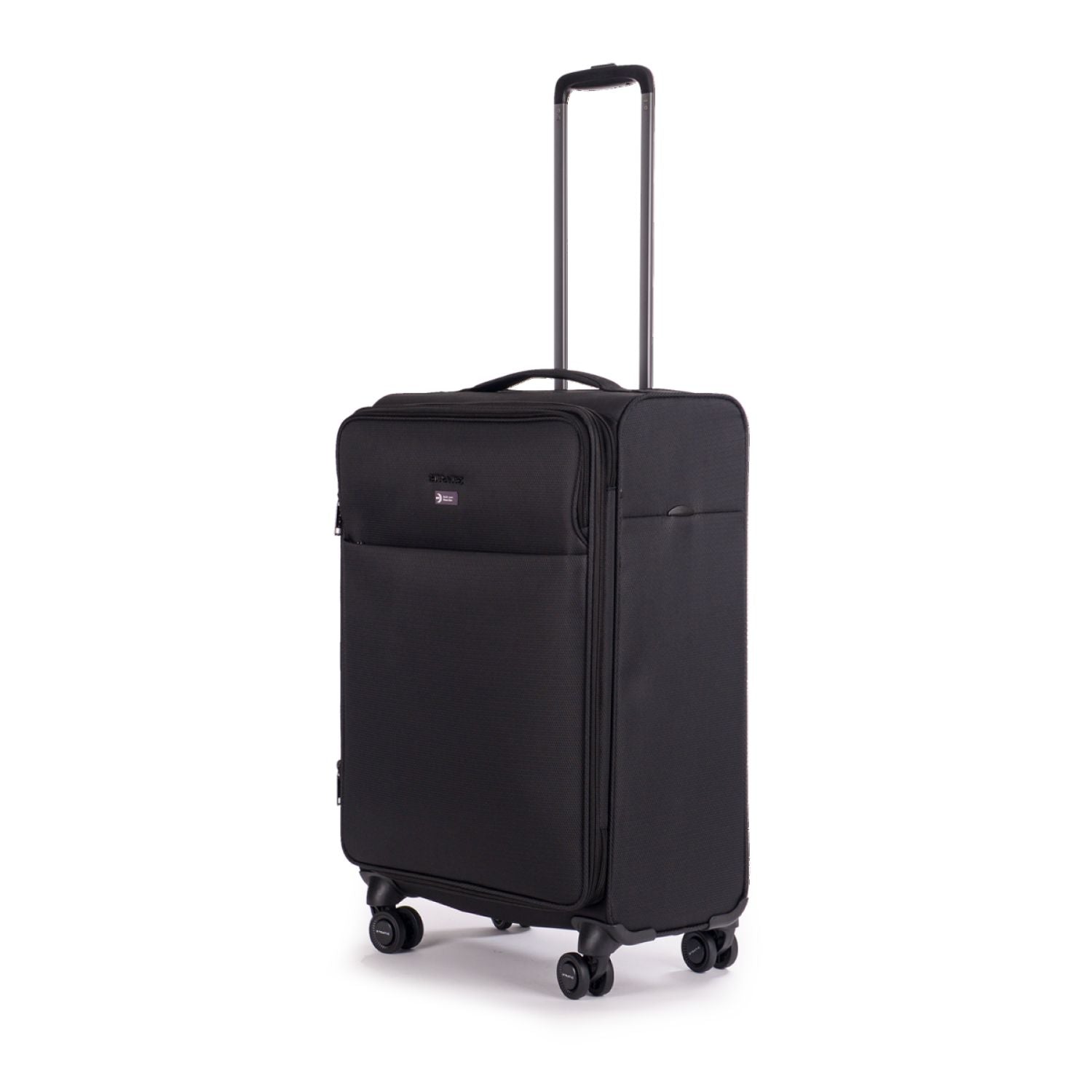 Stratic Light + Suitcase M With Front Access Opening - Black