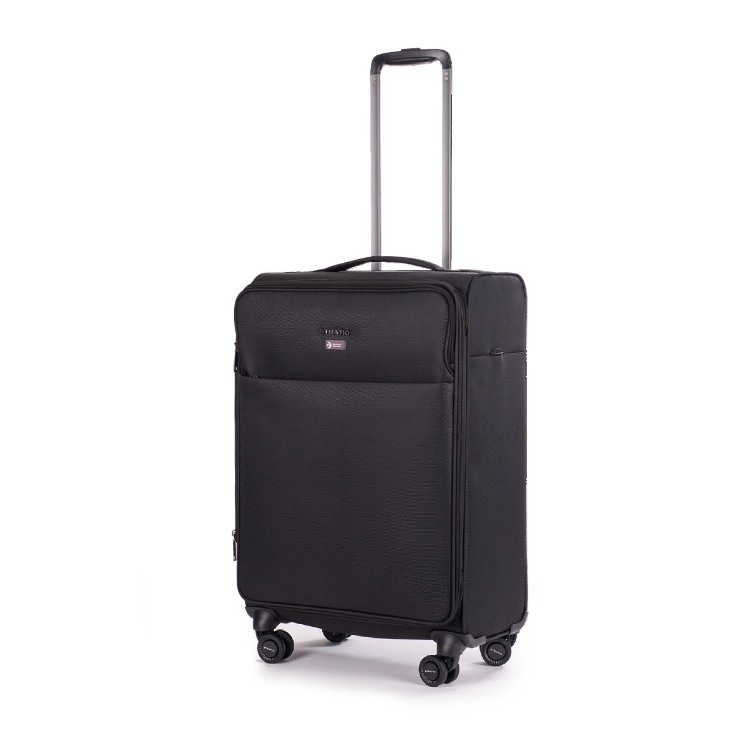 Stratic Light + Suitcase M With Front Access Opening - Black