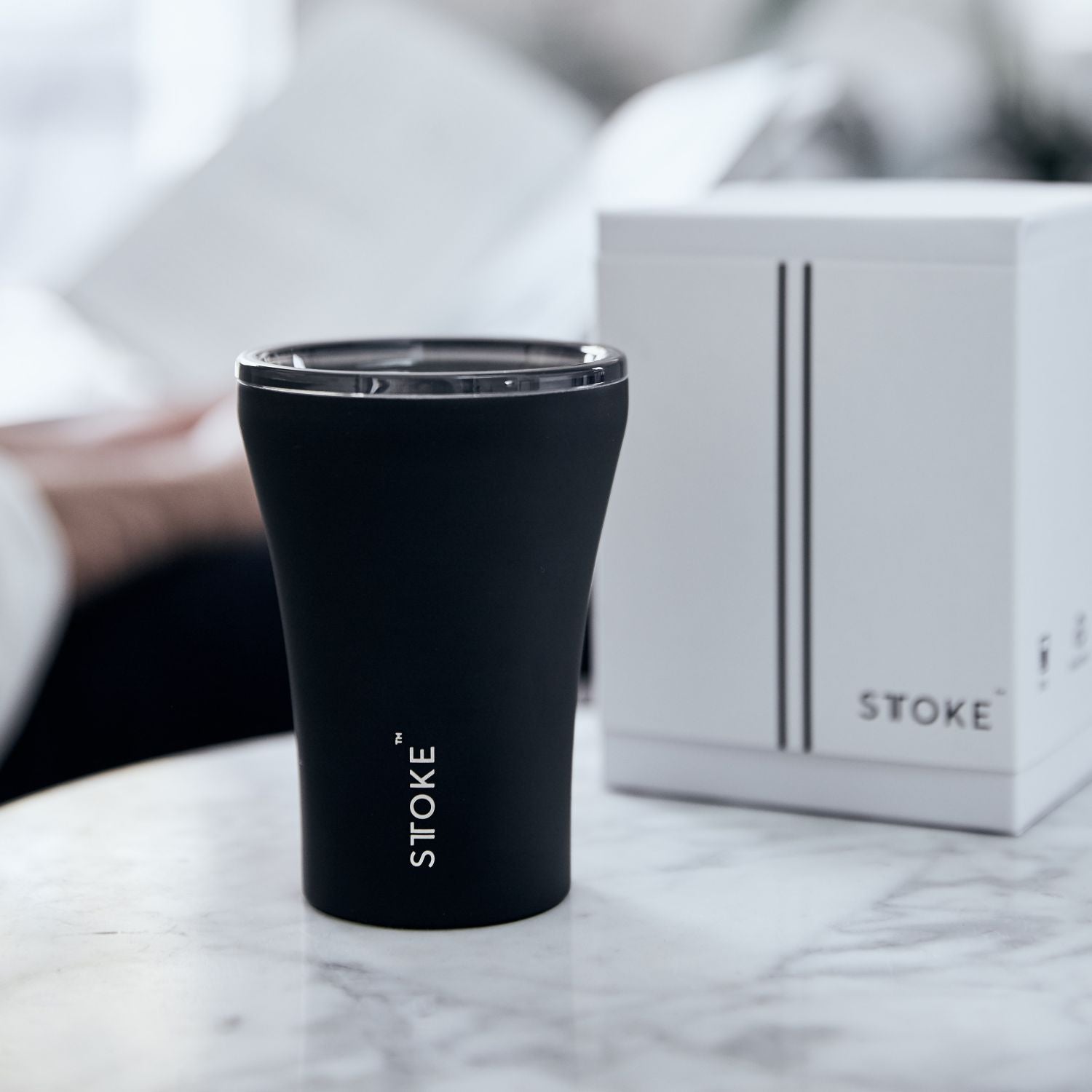 STTOKE Classic Insulated Ceramic Cup 8oz - Luxe Black