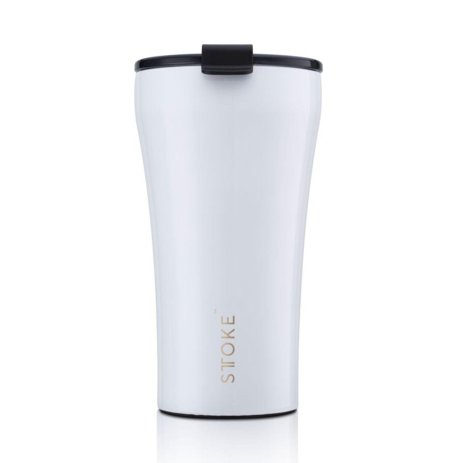 STTOKE Classic Leakproof Ceramic Insulated Cup 12oz - Angel White