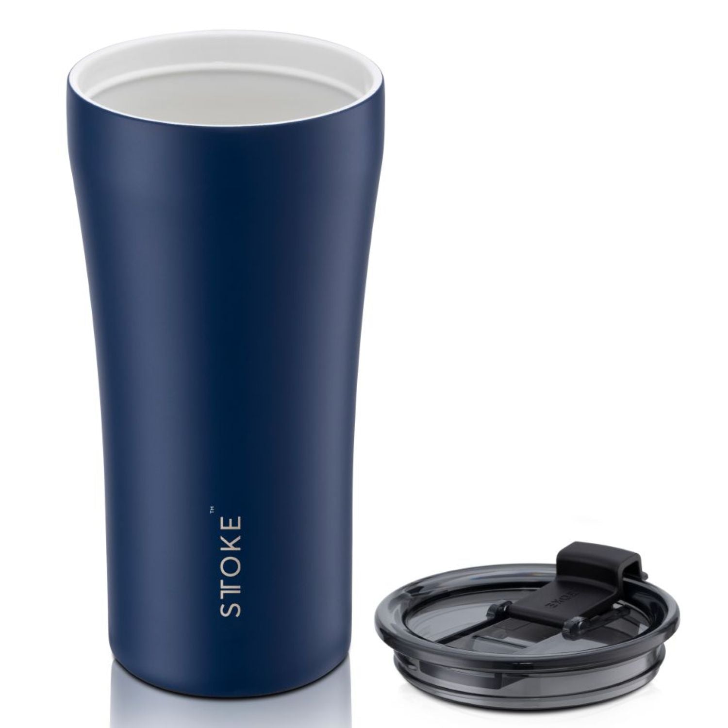 STTOKE Limited Edition Leakproof Ceramic Insulated Cup 16oz - Magnetic Blue