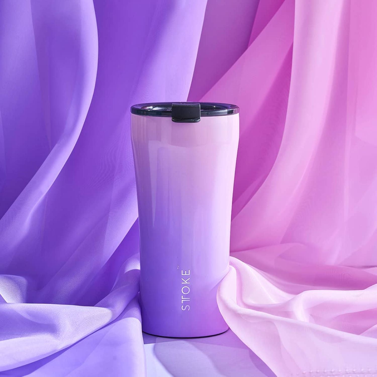 STTOKE Flow Leakproof Ceramic Insulated Cup 16oz - Lilac Dream