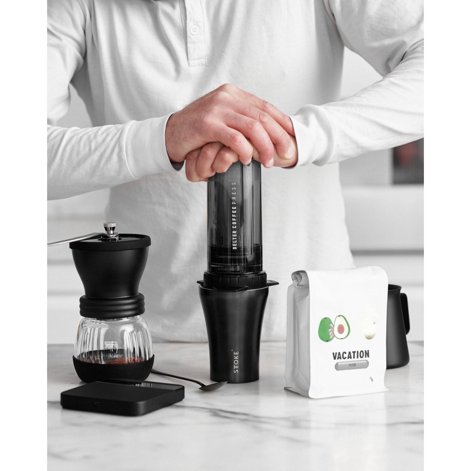 STTOKE Limited Edition Insulated Ceramic Cup 8oz - Gunmetal Grey