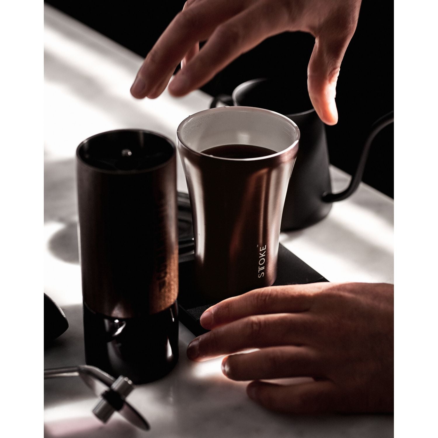STTOKE Limited Edition Insulated Ceramic Cup 8oz - Rustic Brown