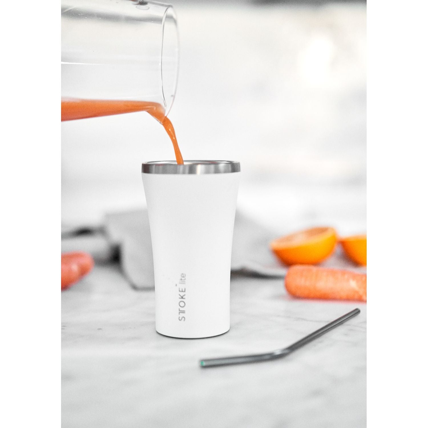 STTOKE Lite Insulated Cup 12oz - Frost White