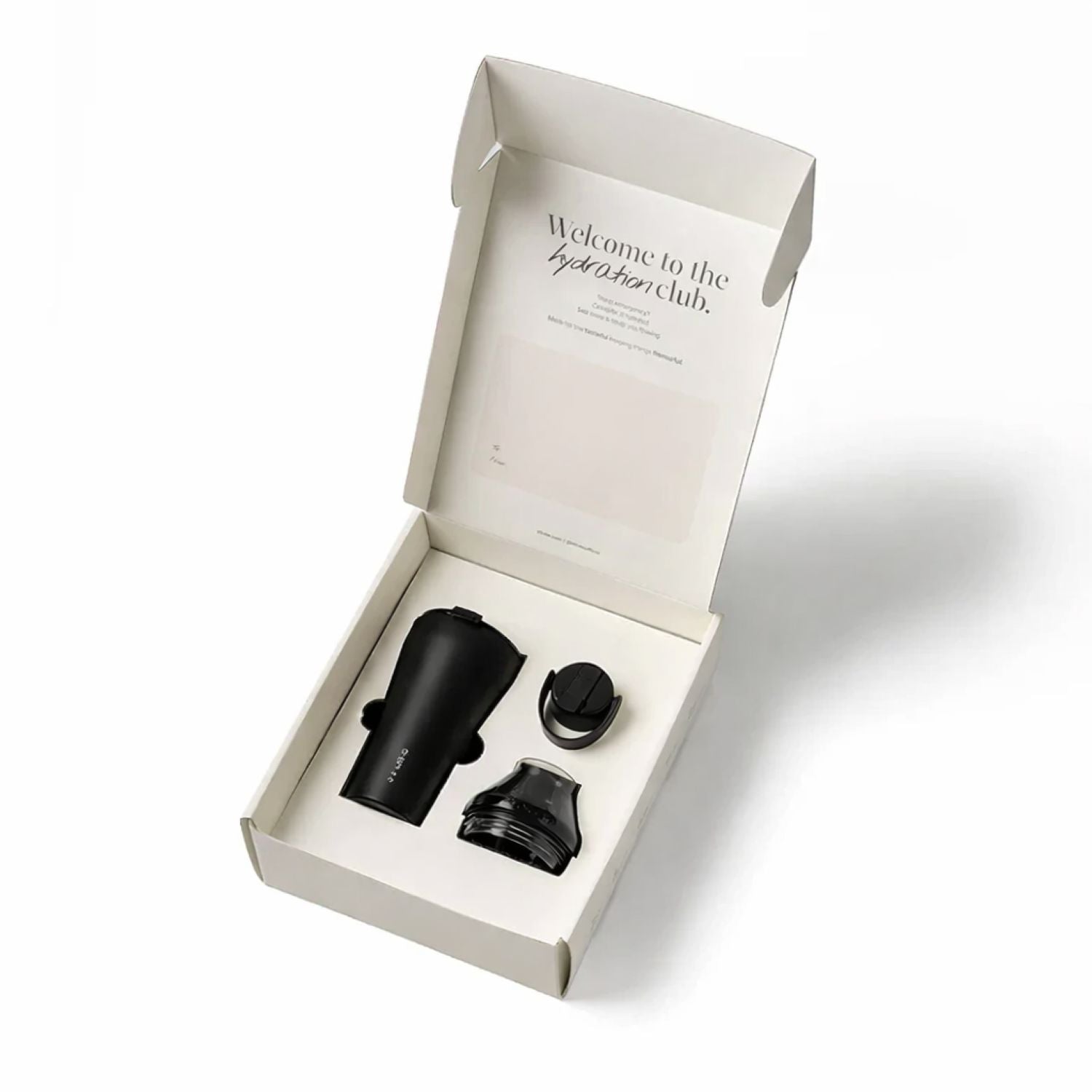 Sttoke Classic Leakproof Ceramic Insulated Thirst Aid Kit Cup With Hydrate + 12Oz - Luxe Black