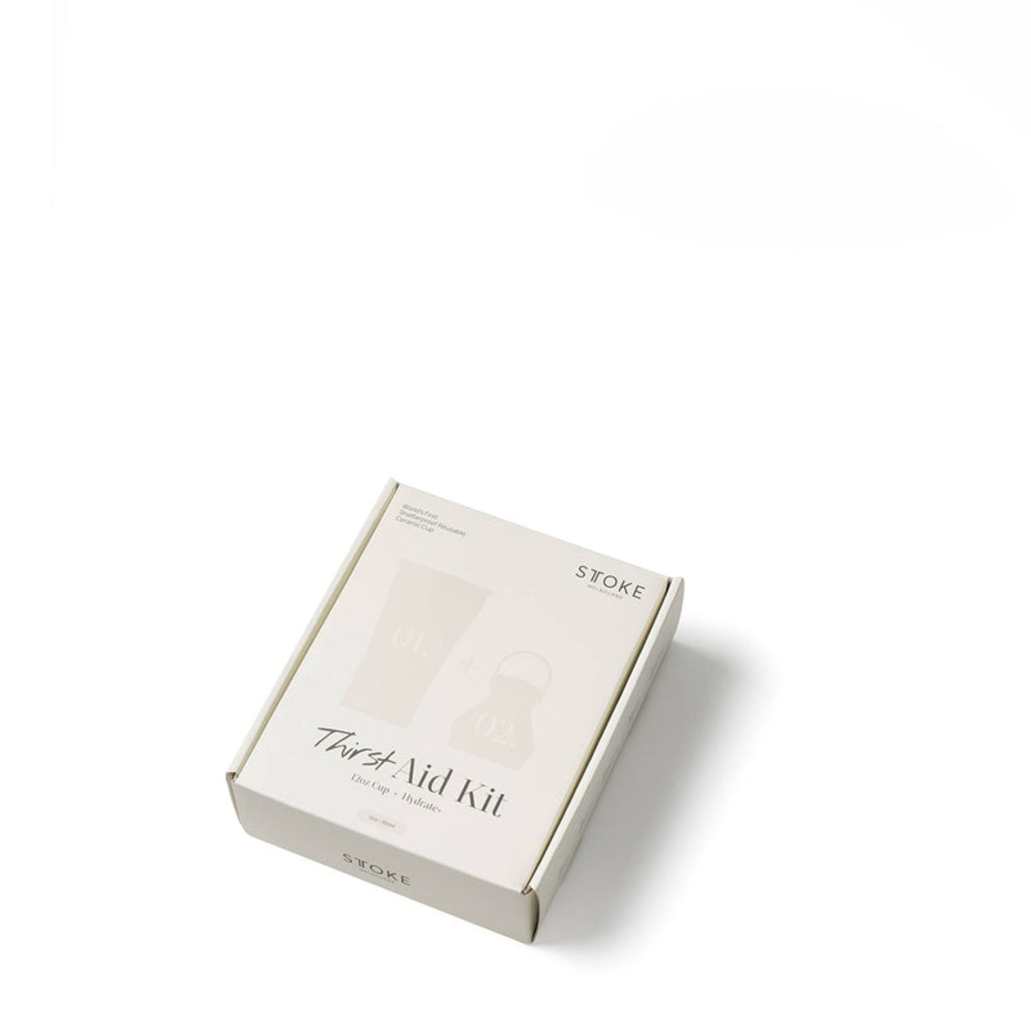 Sttoke Classic Leakproof Ceramic Insulated Thirst Aid Kit Cup With Hydrate + 12Oz - Luxe Black