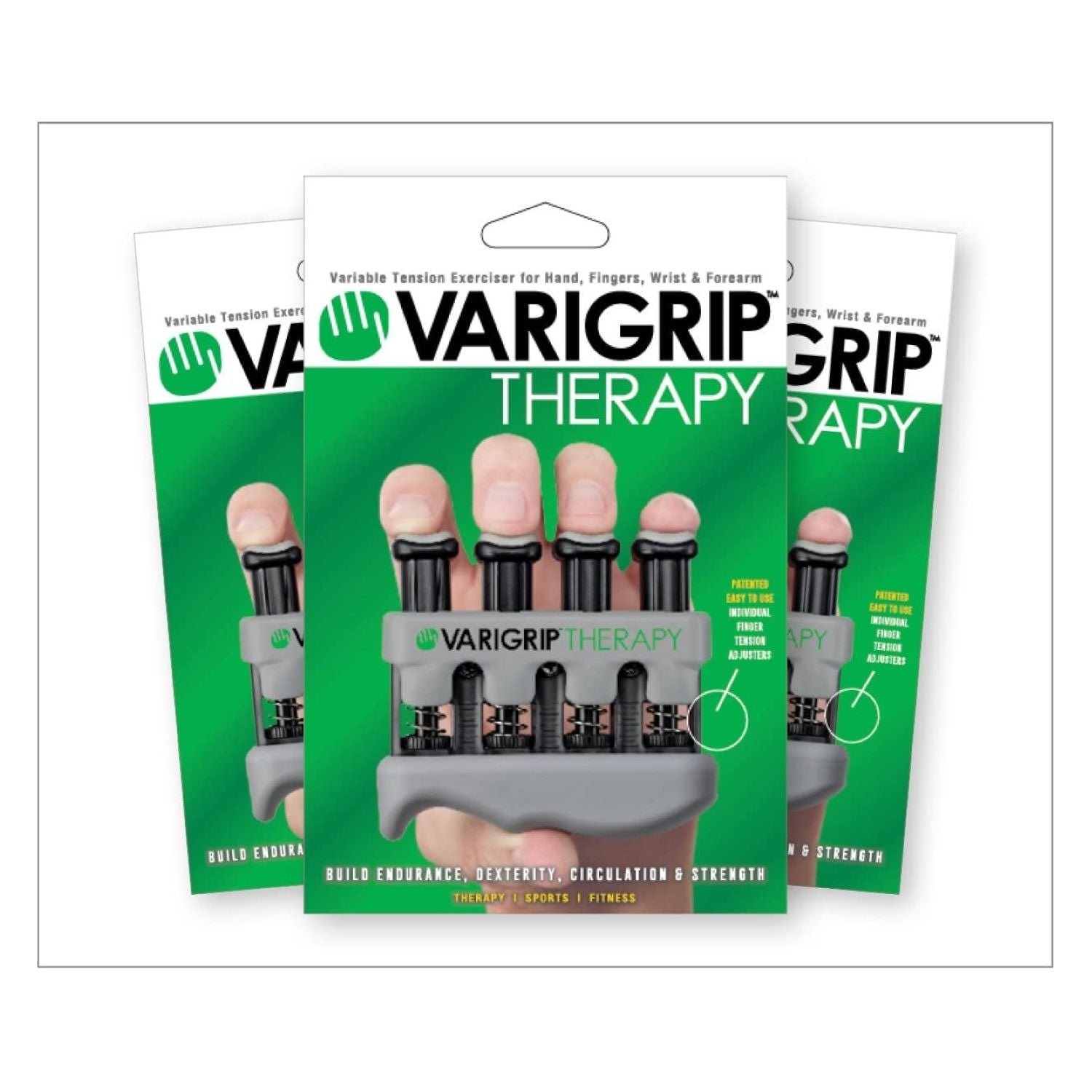 Varigrip Therapy Hand & Finger Exerciser - Light Medium Tension (1.36kg - 2.27kg)
