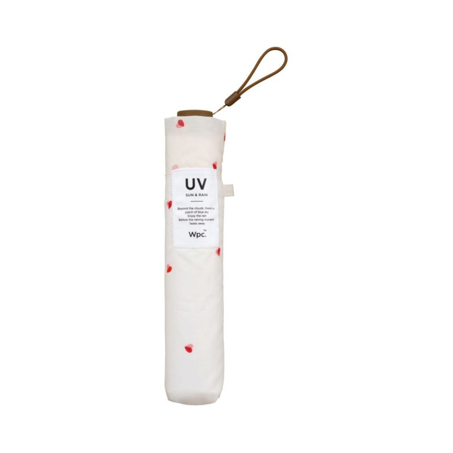 WPC Airlight UV Protection Umbrella 55cm - Bicolor Petit Heart (Off White)