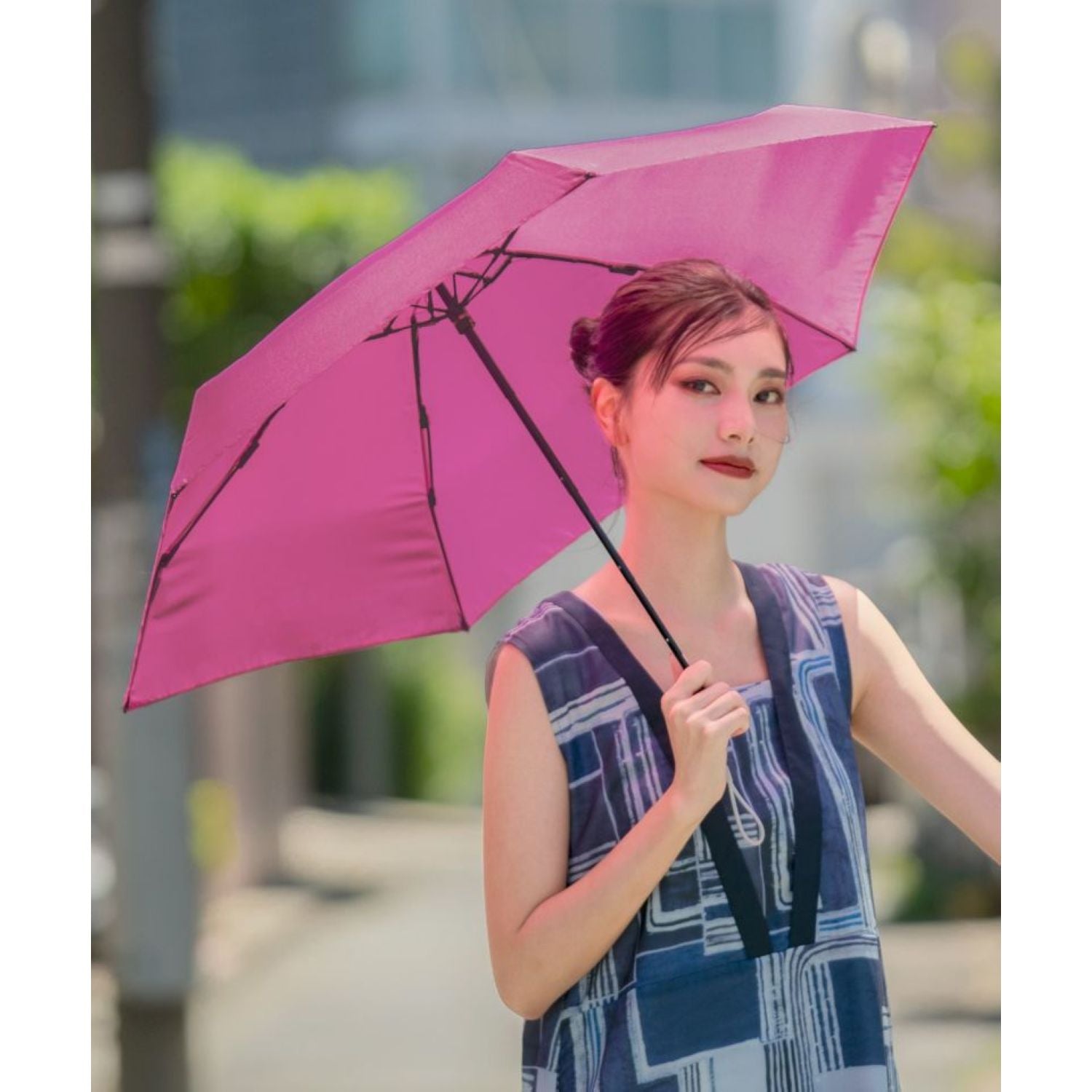 WPC Compact UV Protection Umbrella 50cm (Ruby)