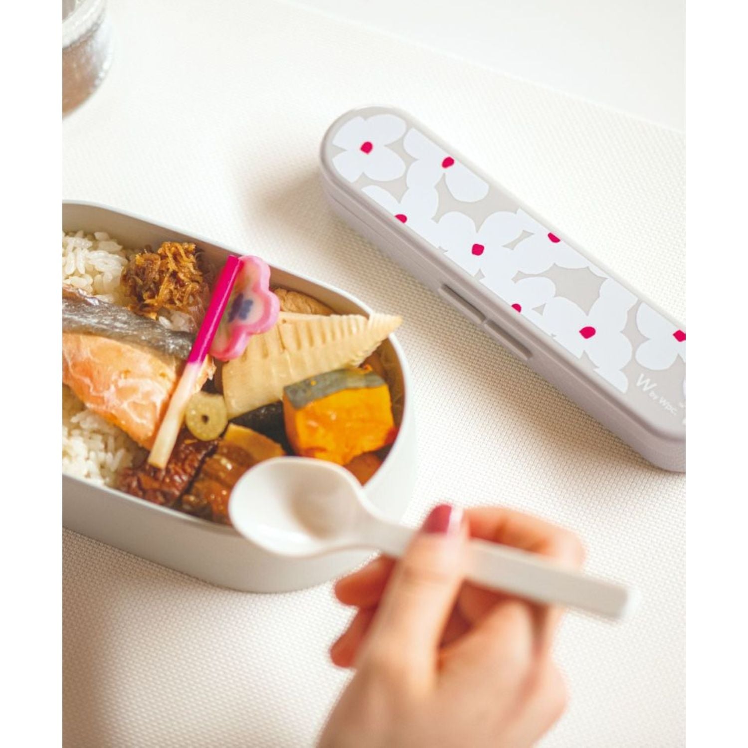 WPC Cutlery Set (Flower & Bird Blue)