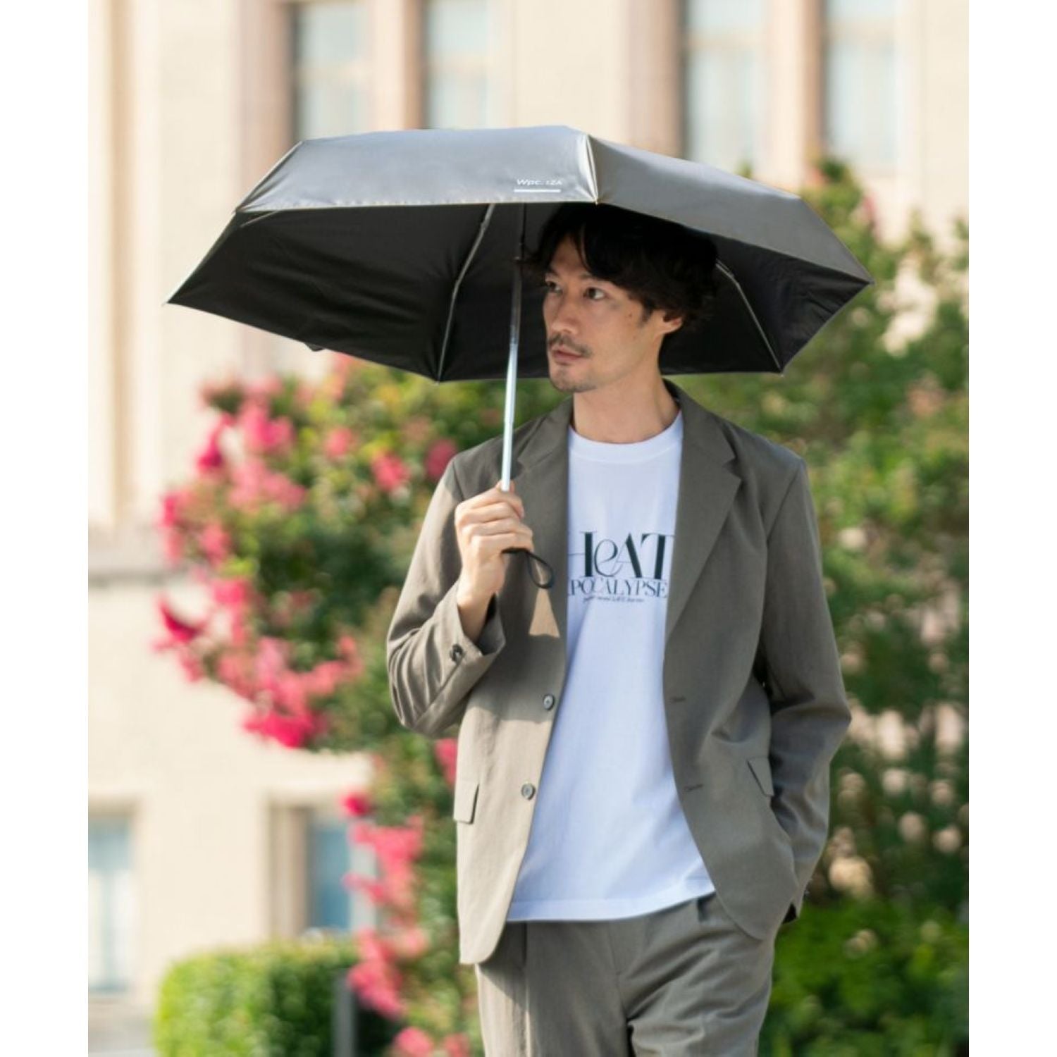 WPC IZA Compact UV Protection UPF 50+ Umbrella 53cm (Black)