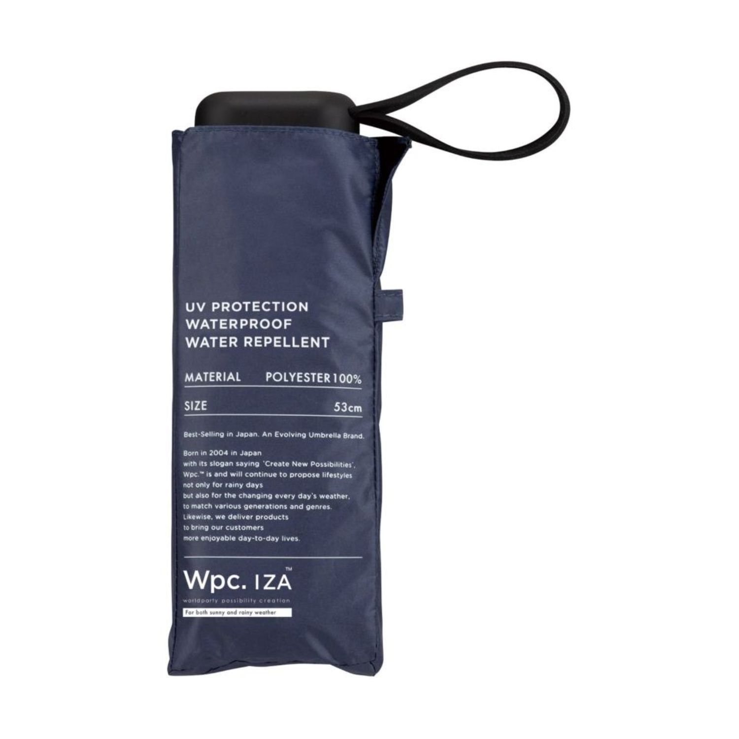 WPC IZA Compact UV Protection UPF 50+ Umbrella 53cm - (Navy)