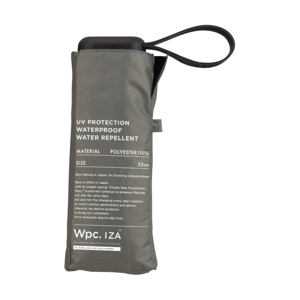 WPC IZA Compact UV Protection UPF 50+ Umbrella 53cm (Grey) – The Planet ...