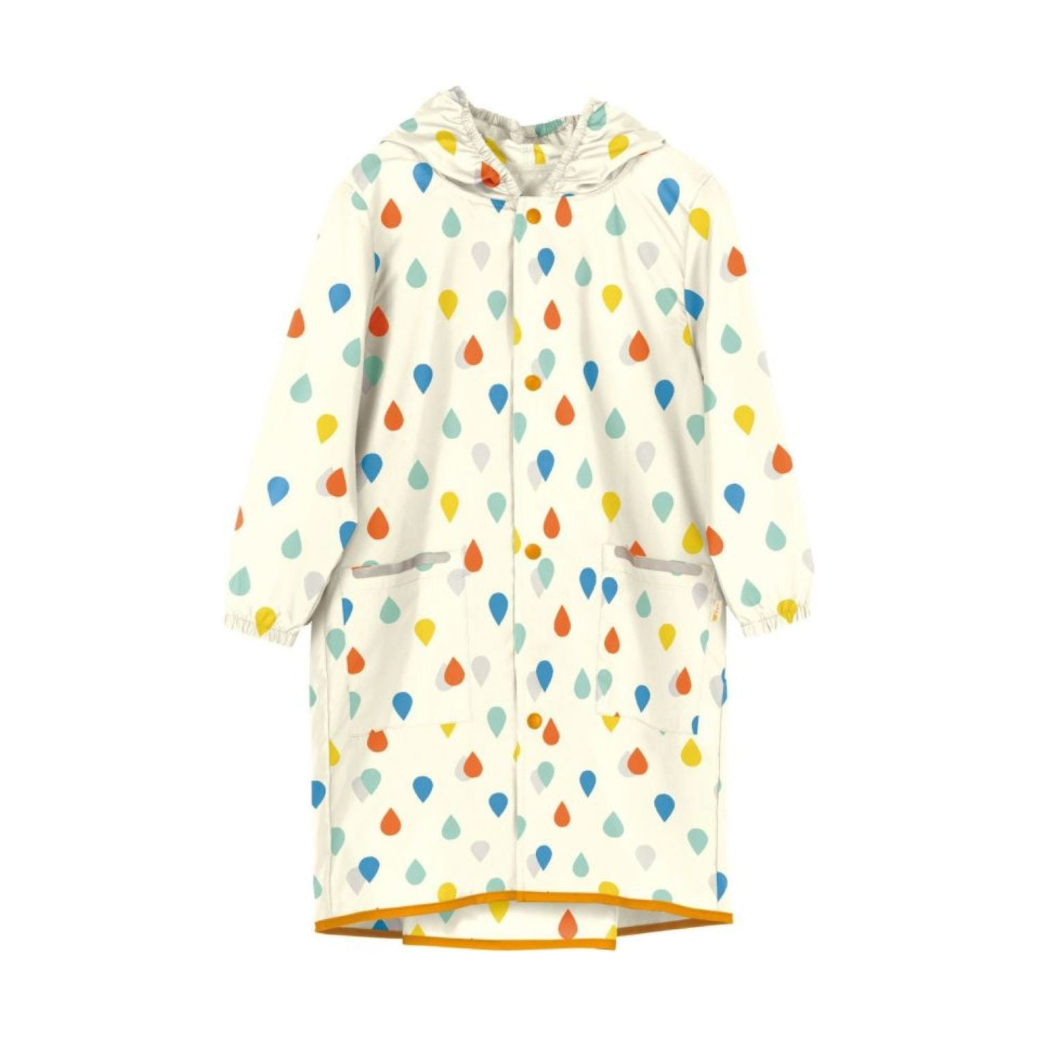 WPC Kids Rain Coat Large (120cm-140cm) (Off White)