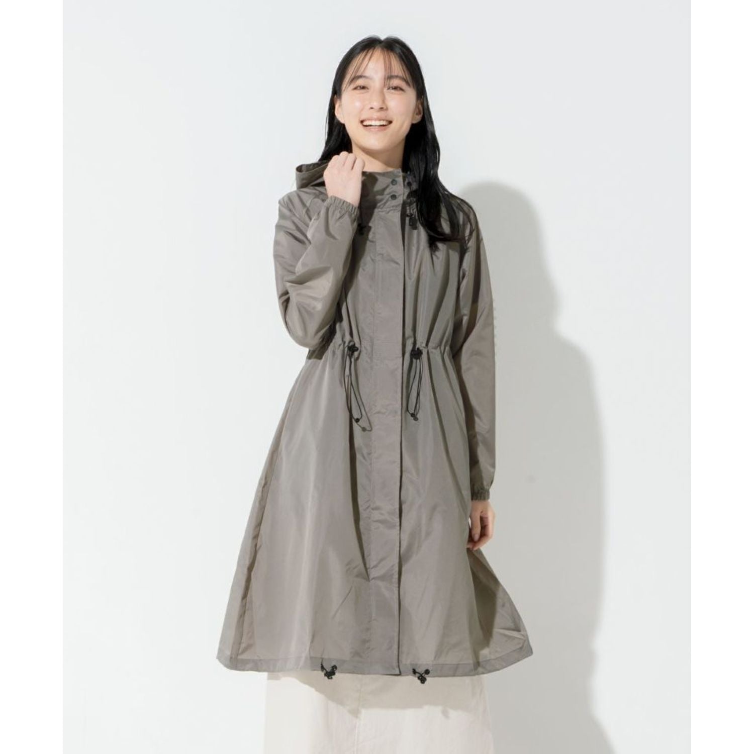 WPC Long Mods Women Raincoat One Size (Gray)