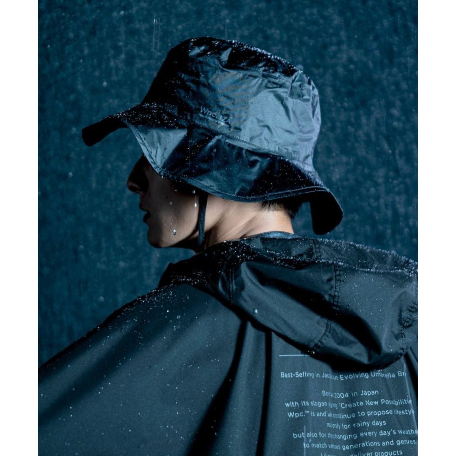 WPC Rain Breaker Safari Hat With UV Protection (Black)