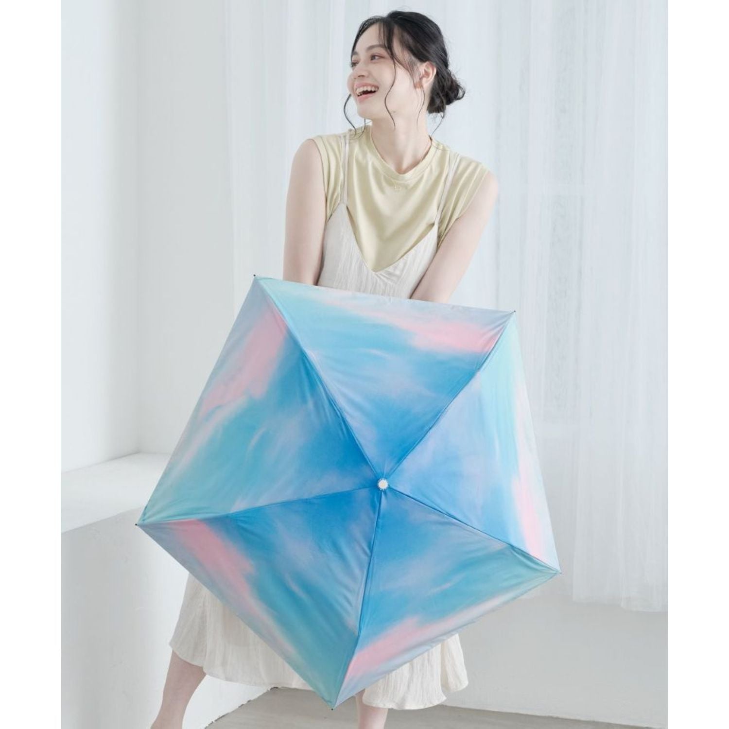 WPC Sunset Mini UV Protection UPF 50+ Umbrella 50cm (Blue)