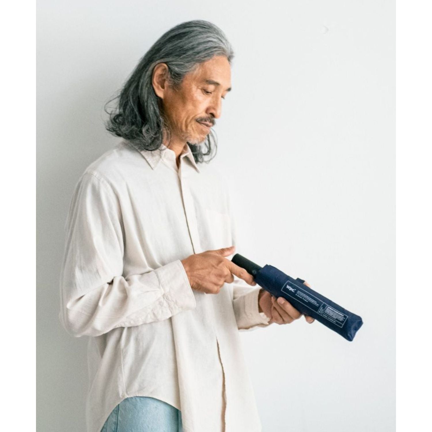 WPC UX Automatic UV Protection Folding Umbrella 62cm (Navy)