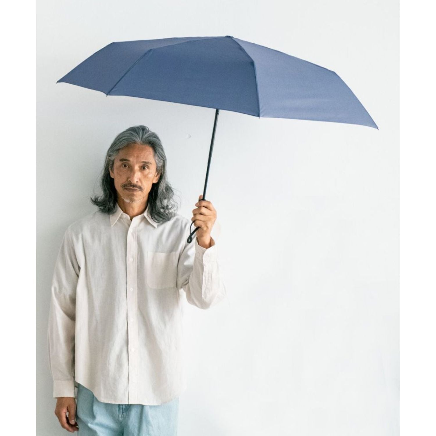 WPC UX Automatic UV Protection Folding Umbrella 62cm (Navy)